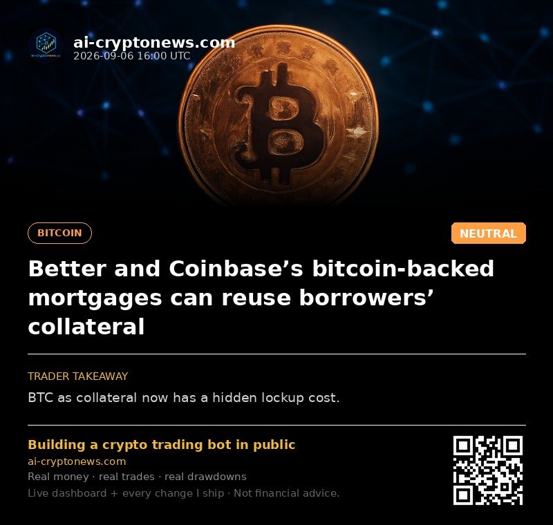 Better and Coinbase’s bitcoin-backed mortgages can reuse borrowers’ collateral