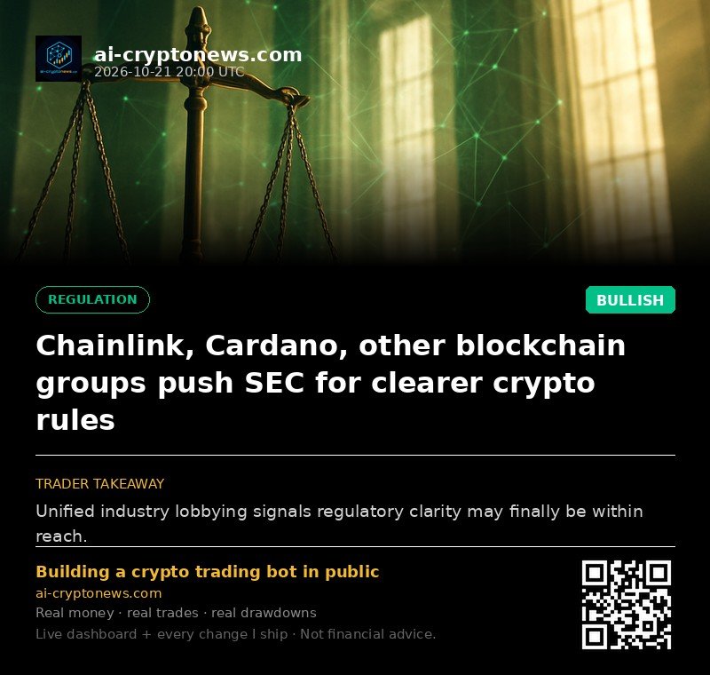 Chainlink, Cardano, other blockchain groups push SEC for clearer crypto rules