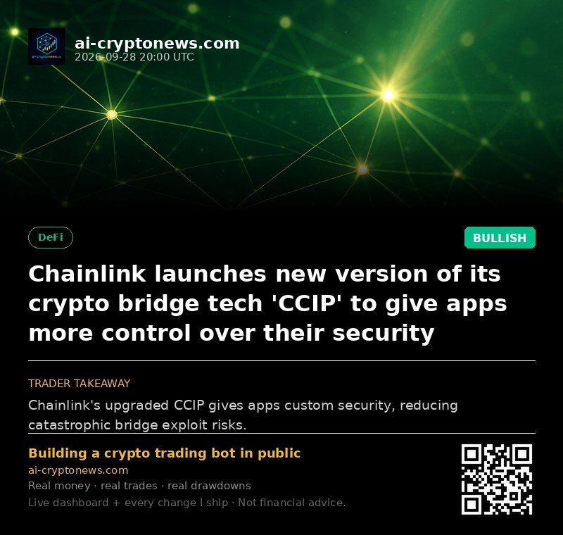 Chainlink launches new version of its crypto bridge tech 'CCIP' to give apps more control over their security