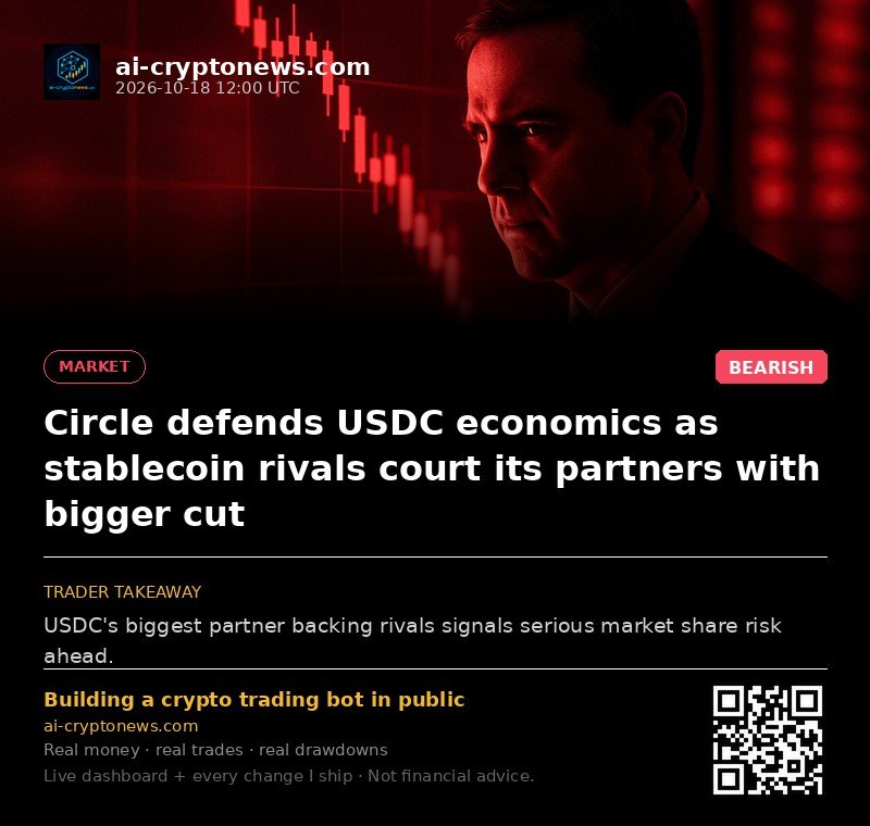 Circle defends USDC economics as stablecoin rivals court its partners with bigger cut