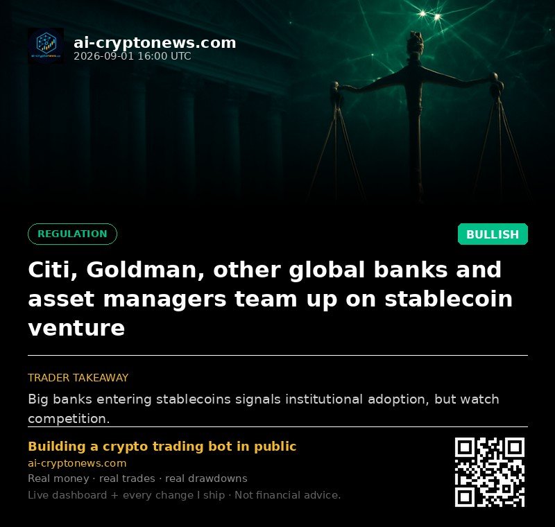 Citi, Goldman, other global banks and asset managers team up on stablecoin venture