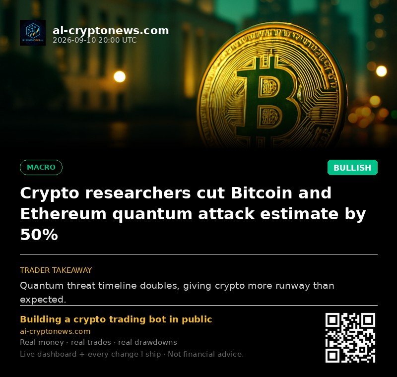 Crypto researchers cut Bitcoin and Ethereum quantum attack estimate by 50%