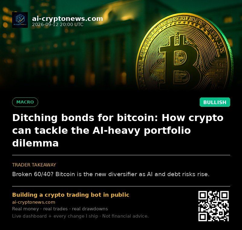 Ditching bonds for bitcoin: How crypto can tackle the AI-heavy portfolio dilemma