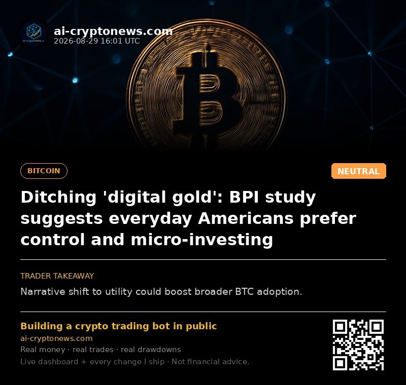 Ditching 'digital gold': BPI study suggests everyday Americans prefer control and micro-investing