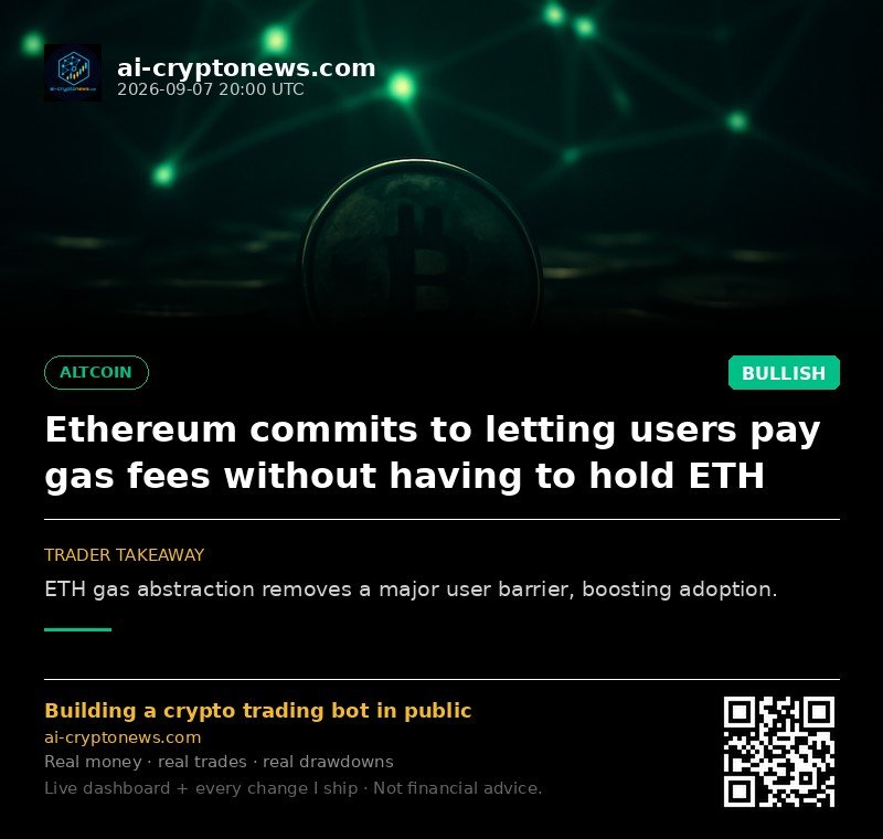 Ethereum commits to letting users pay gas fees without having to hold ETH