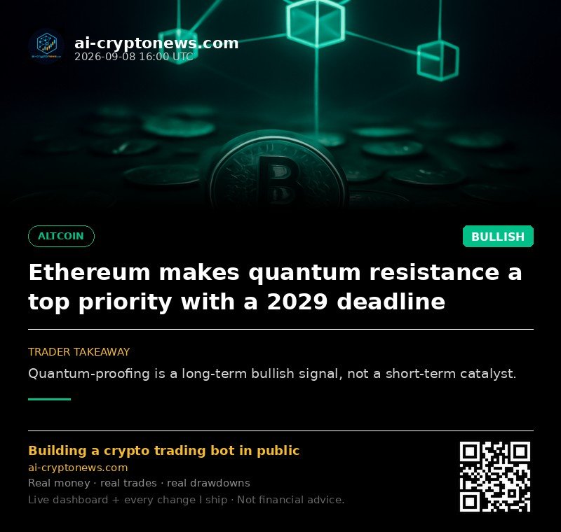 Ethereum makes quantum resistance a top priority with a 2029 deadline