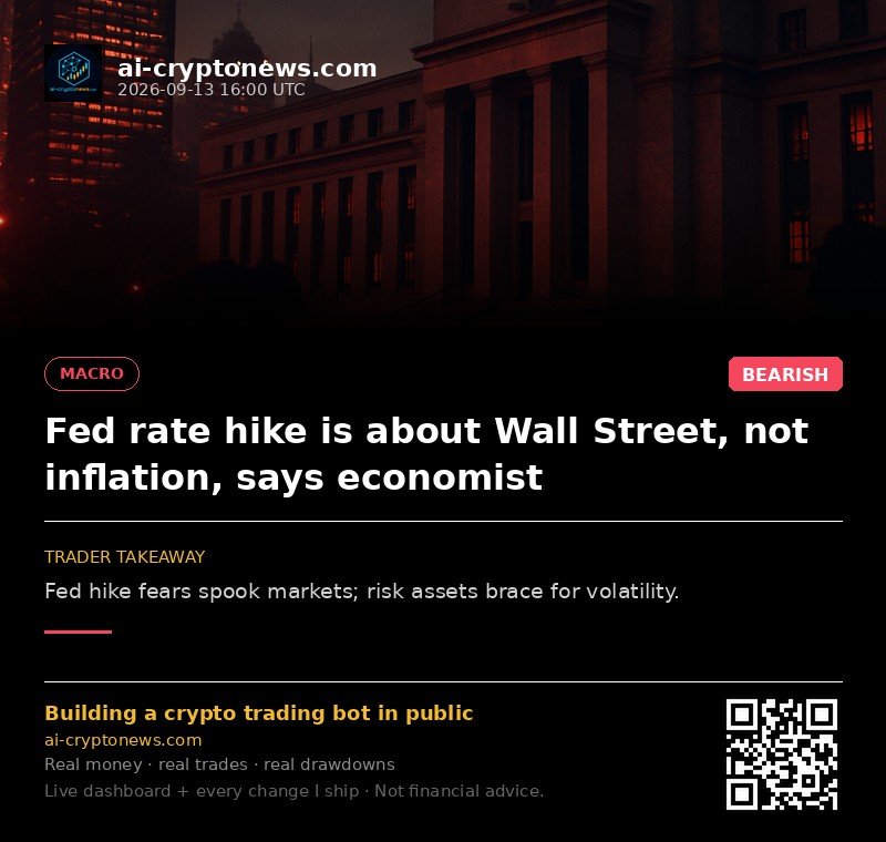 Fed rate hike is about Wall Street, not inflation, says economist