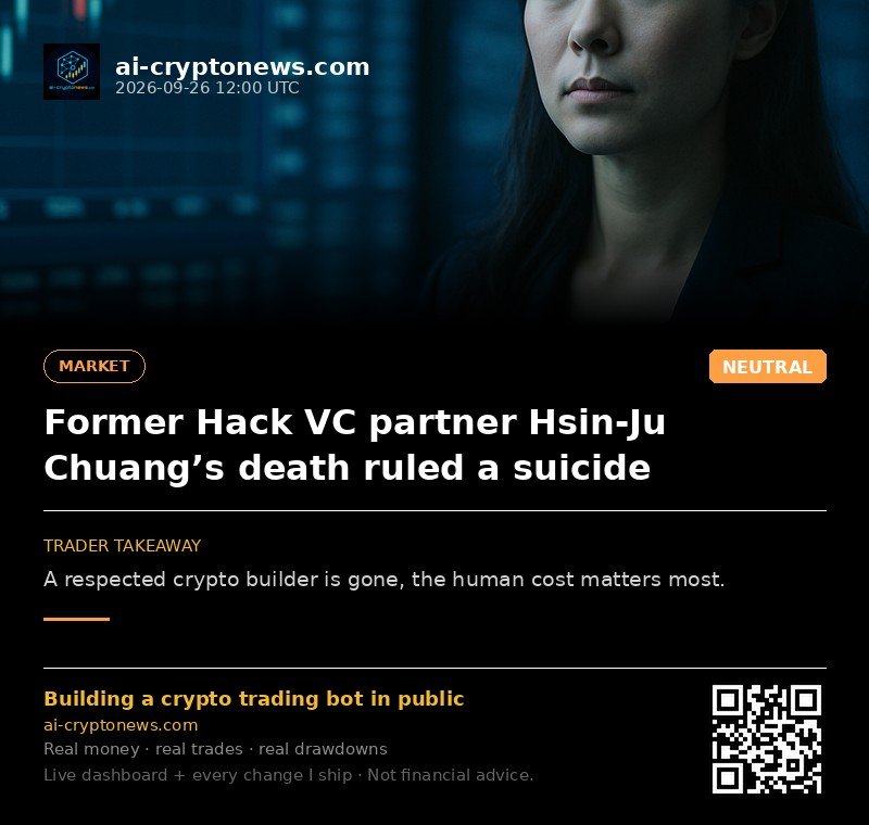 Former Hack VC partner Hsin-Ju Chuang’s death ruled a suicide