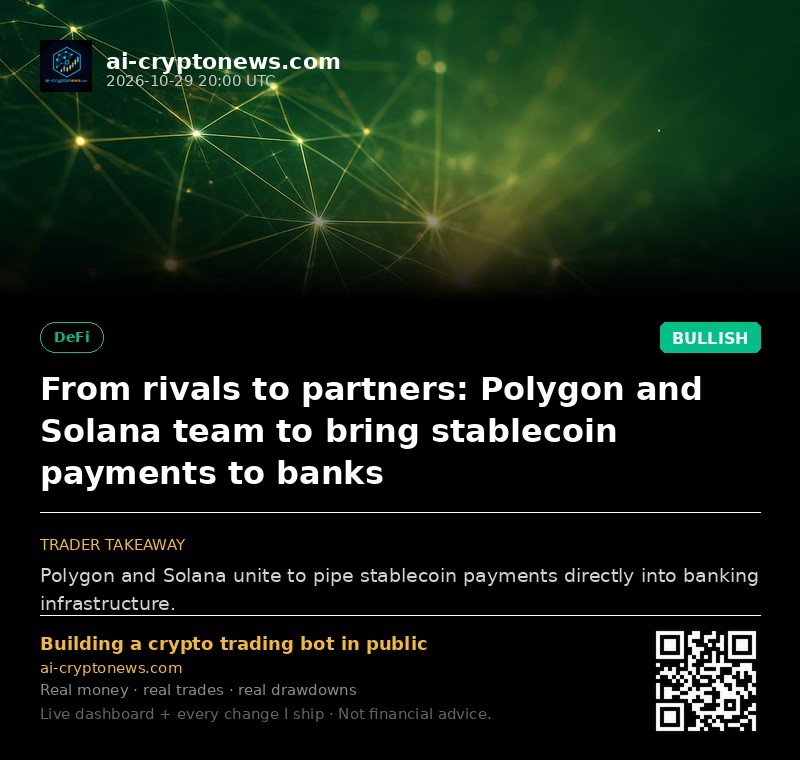 From rivals to partners: Polygon and Solana team to bring stablecoin payments to banks