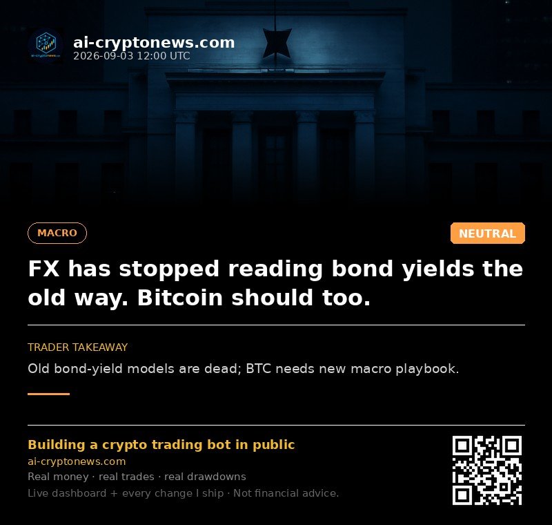 FX has stopped reading bond yields the old way. Bitcoin should too.
