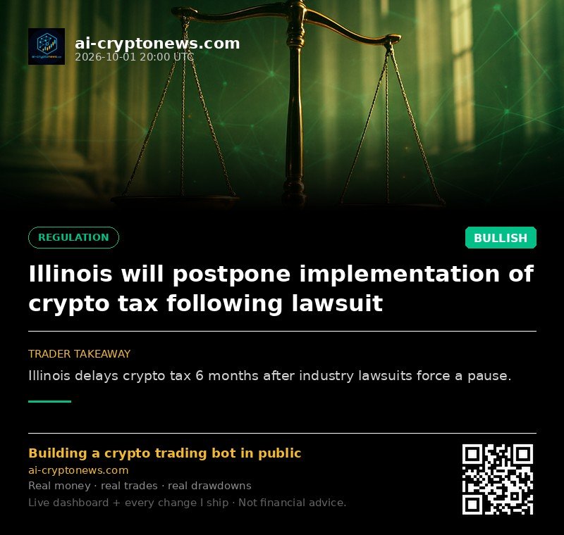 Illinois will postpone implementation of crypto tax following lawsuit