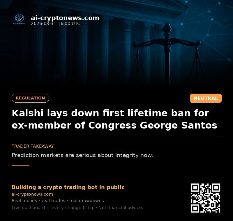 Kalshi lays down first lifetime ban for ex-member of Congress George Santos
