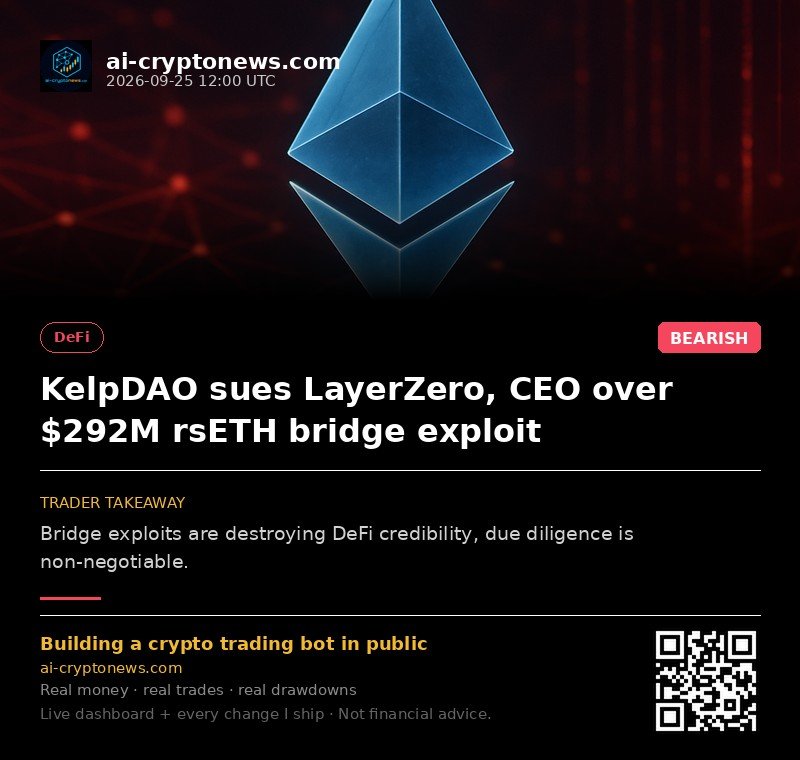 KelpDAO sues LayerZero, CEO over $292M rsETH bridge exploit