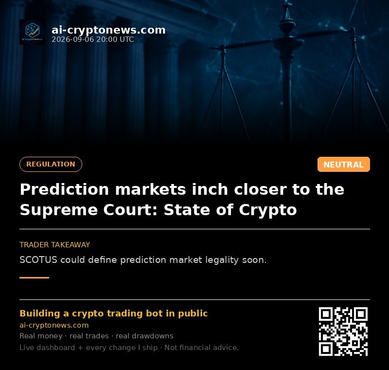 Prediction markets inch closer to the Supreme Court: State of Crypto