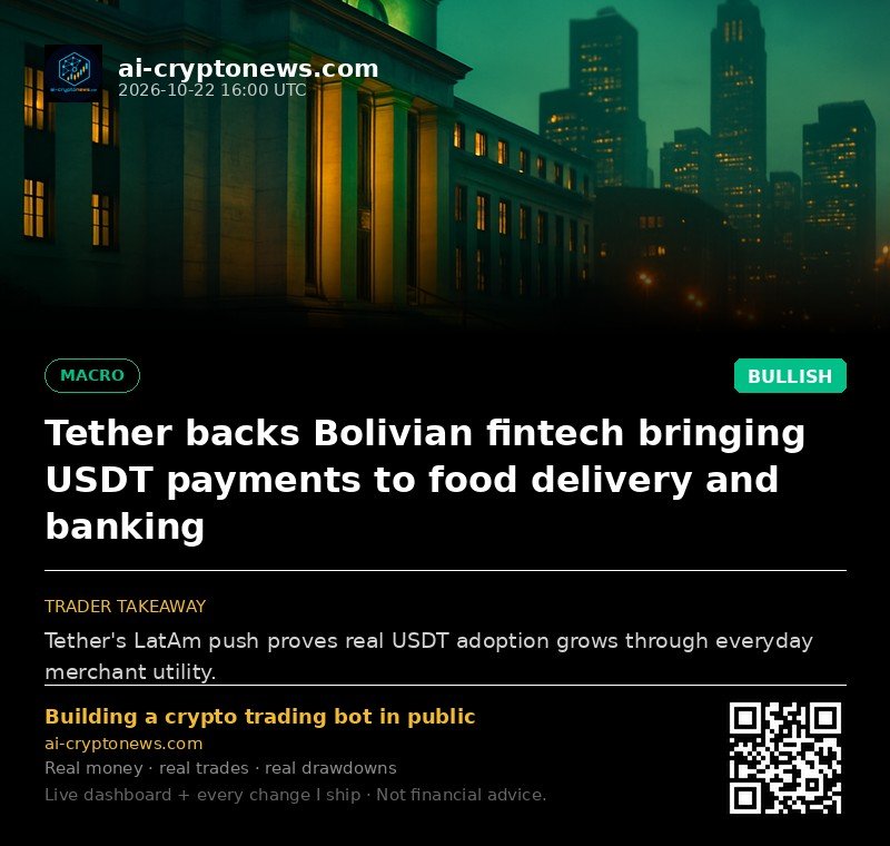 Tether backs Bolivian fintech bringing USDT payments to food delivery and banking