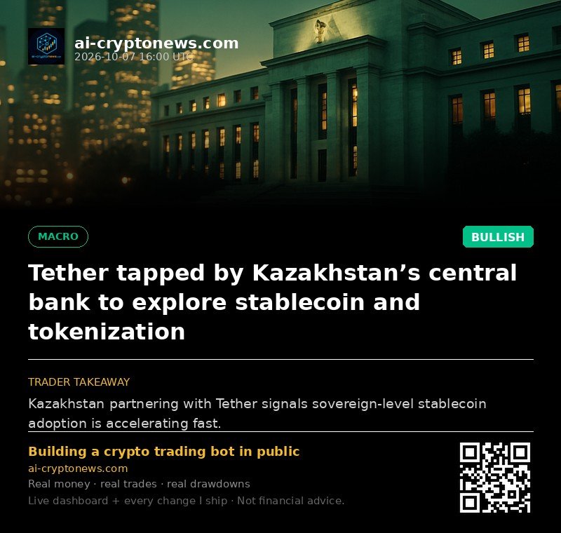 Tether tapped by Kazakhstan’s central bank to explore stablecoin and tokenization