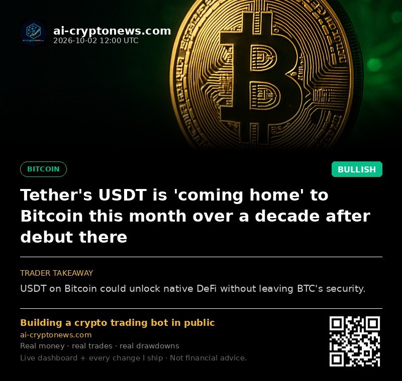 Tether's USDT is 'coming home' to Bitcoin this month over a decade after debut there