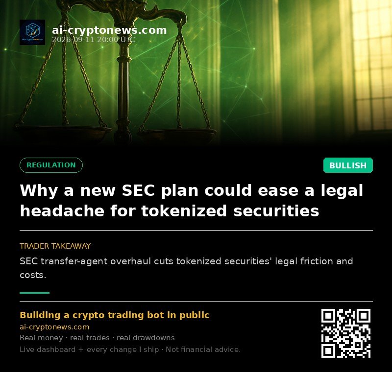 Why a new SEC plan could ease a legal headache for tokenized securities