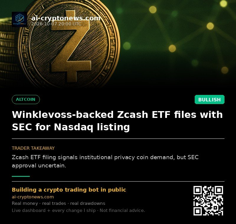 Winklevoss-backed Zcash ETF files with SEC for Nasdaq listing